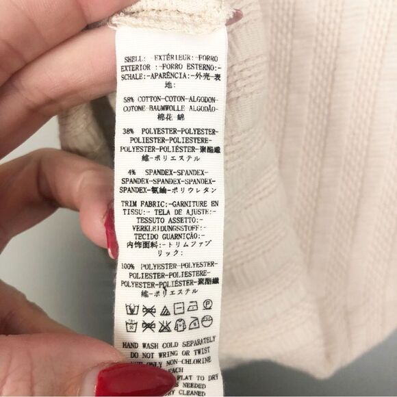 Free People Cream Blouse with Navy Scarf Detail - Picture 12 of 12